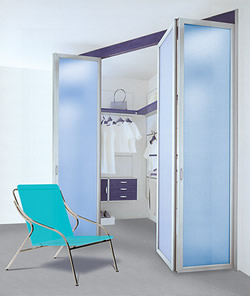 portas de acrilato transparente