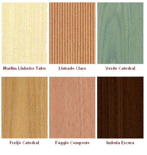 Lâminas de madeira linha