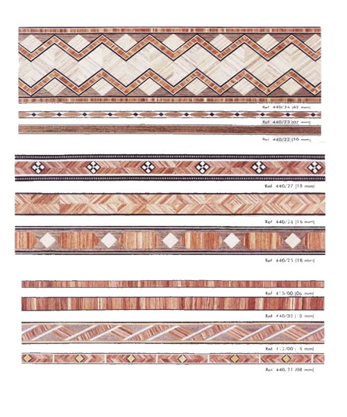 Lâminas de marchetaria infantis