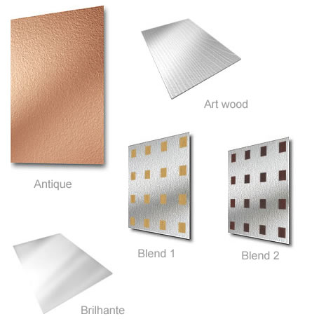 Padrões brilhante madeirado e antigo laminados decorativos